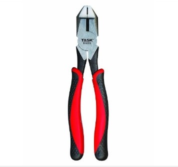 Task 10-Inch Linesman Pliers, Rubber Grip