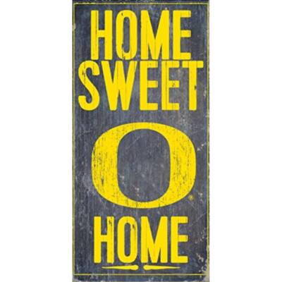 Oregon Ducks Wood Home Sweet Home Sign 6x12"