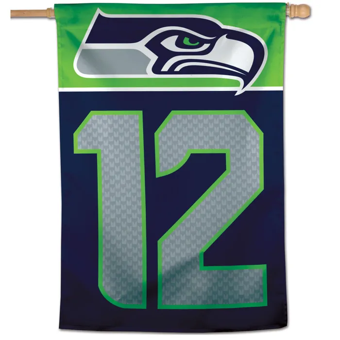 Seattle Seahawks 12th Man Vertical House Flag 28x40"