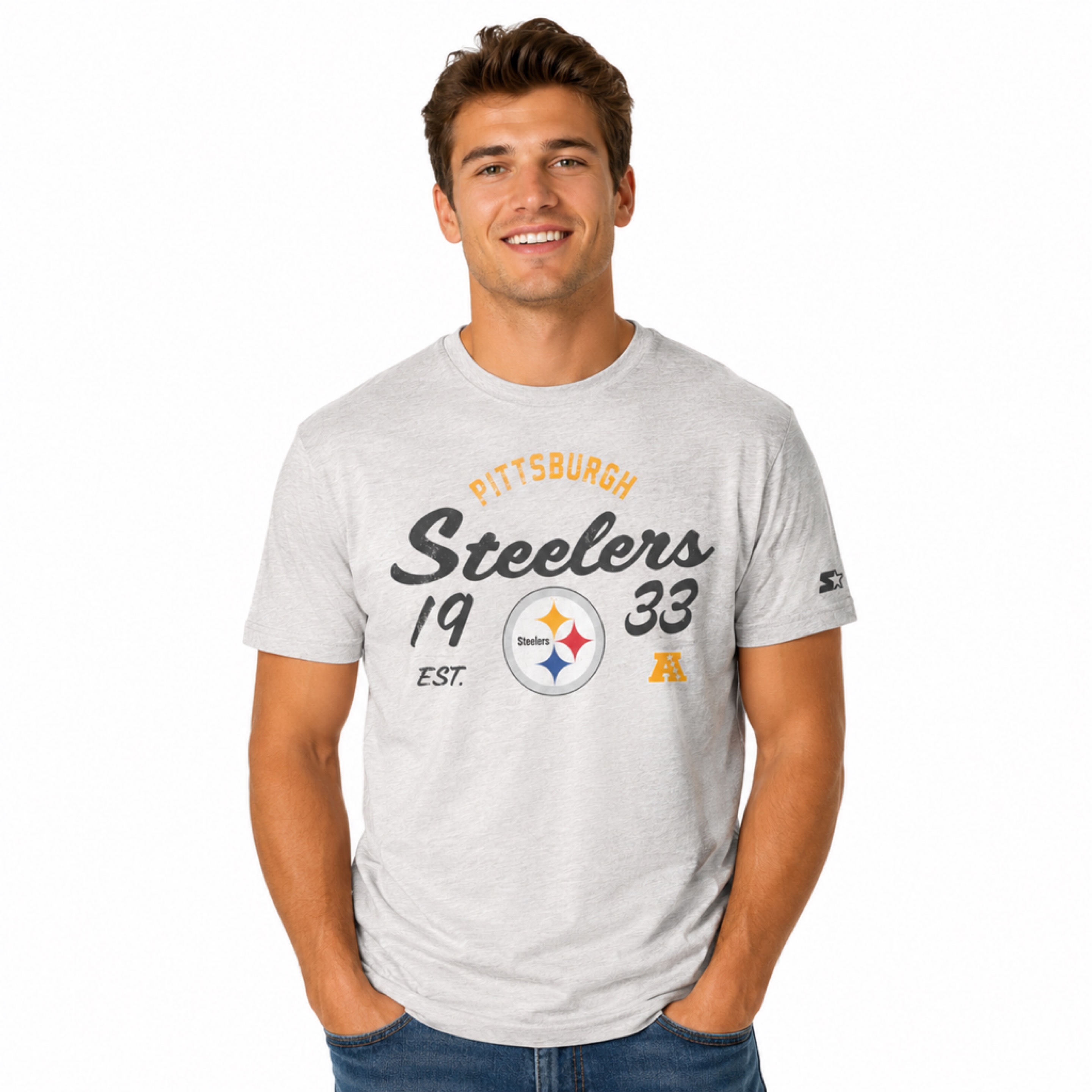 Pittsburgh Steelers Grey Starter Heritage Shirt