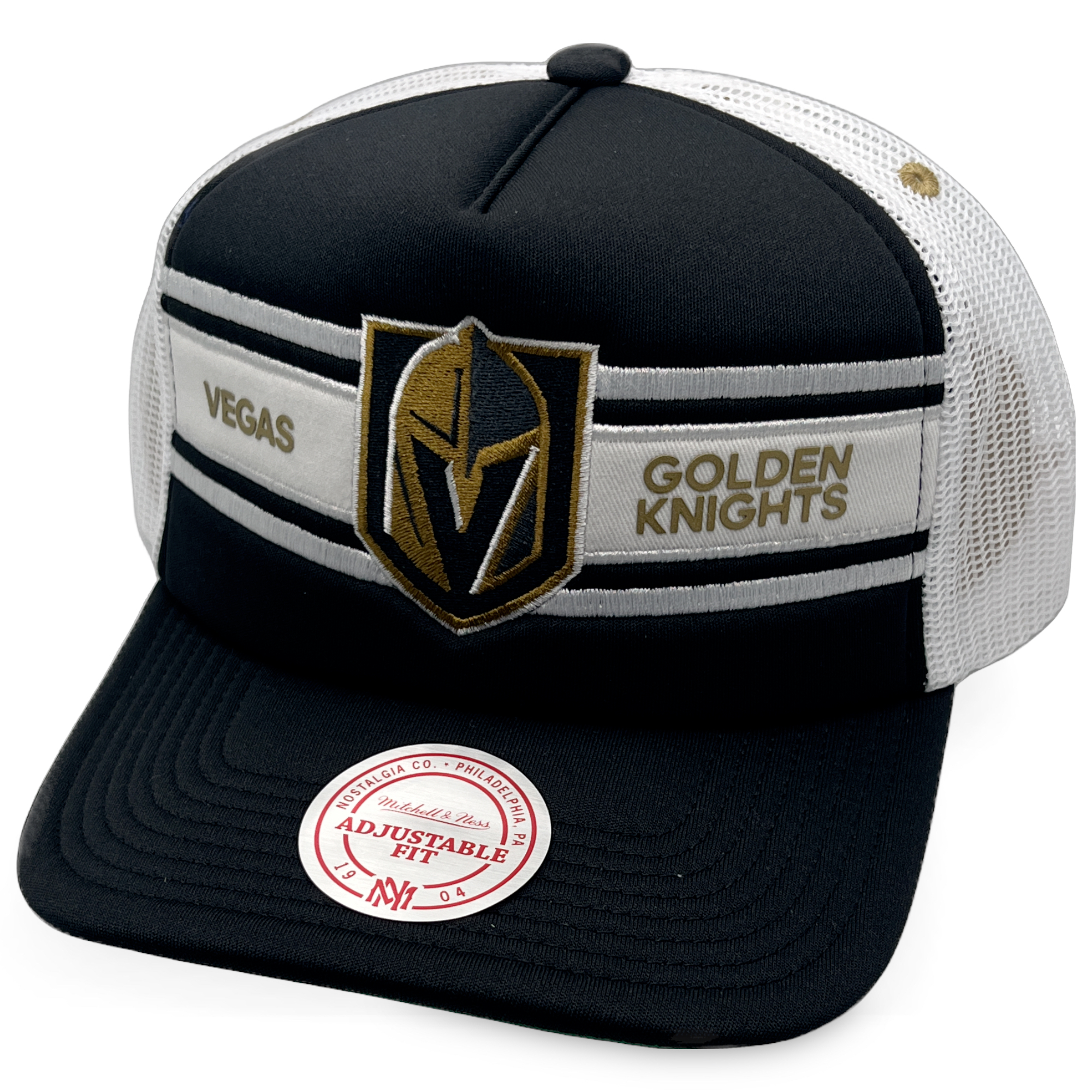 Vegas Golden Knights Retro Sideline Trucker Mitchell and Ness Snapback Hat