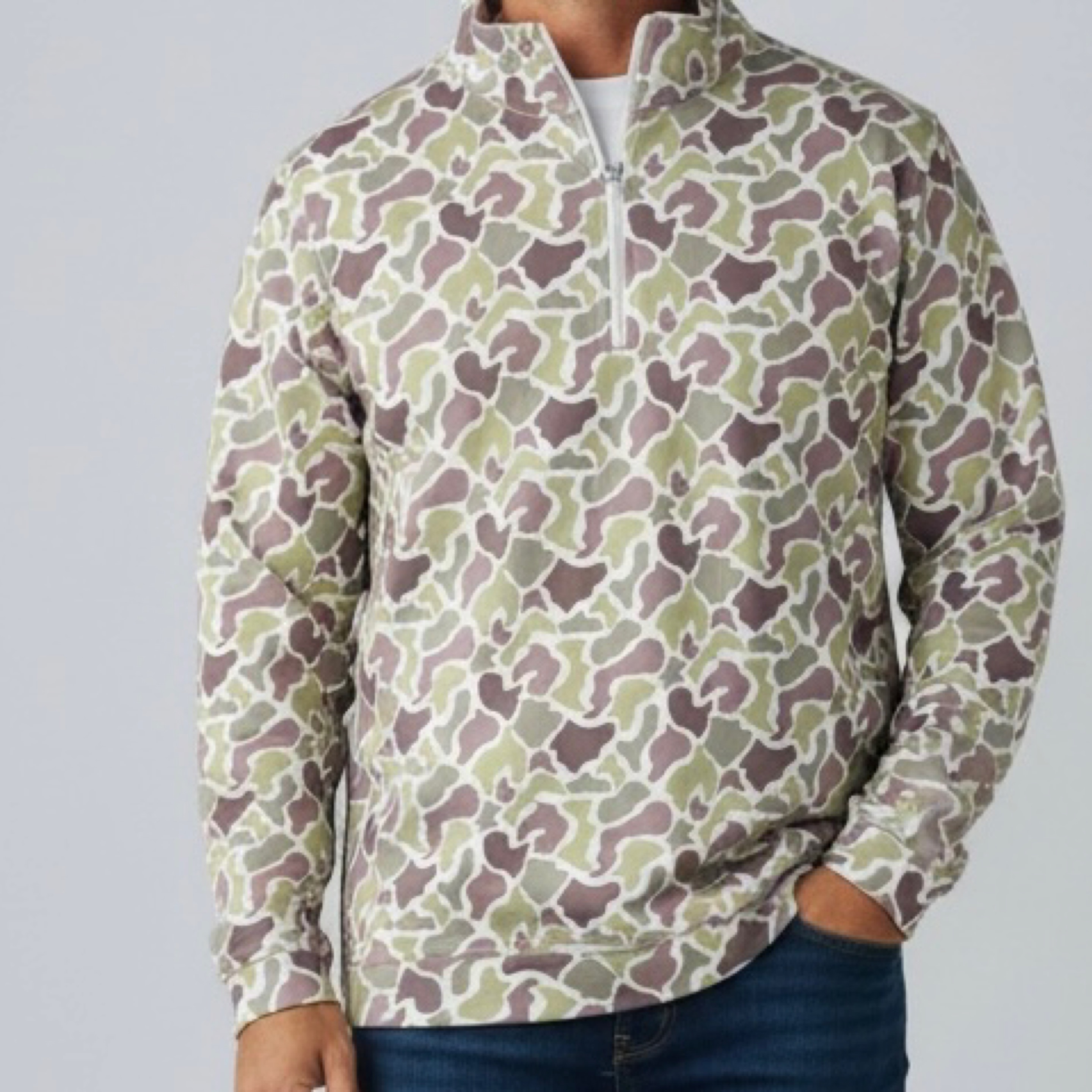 Southern Limit pullover zip light camo — Bama Tan boutique, Tuscaloosa AL