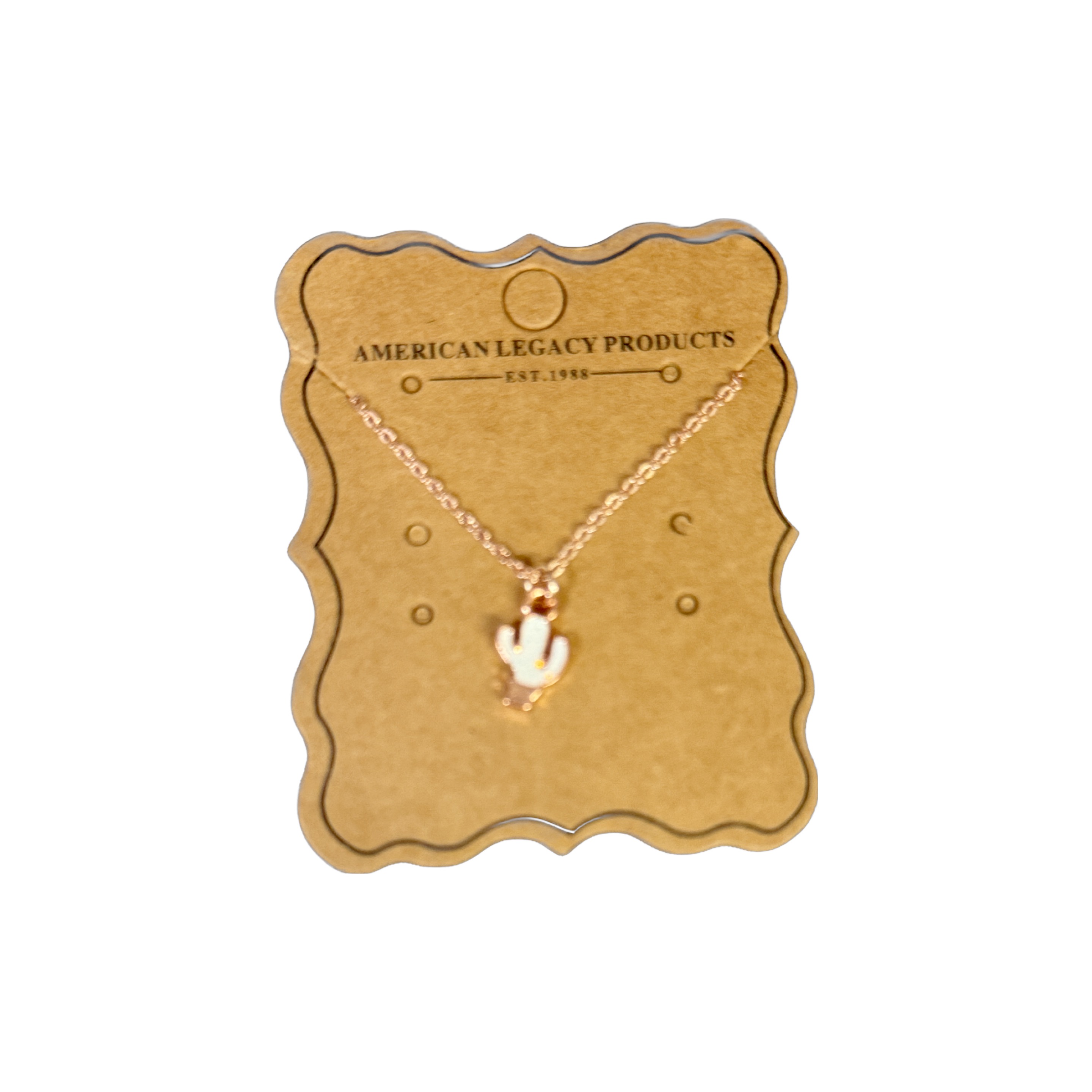 Cactus in Pot Opalite-RG Necklace