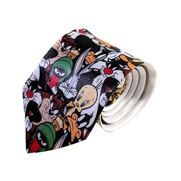 50 X 3.25 Inch Looney Tunes Characters Tie