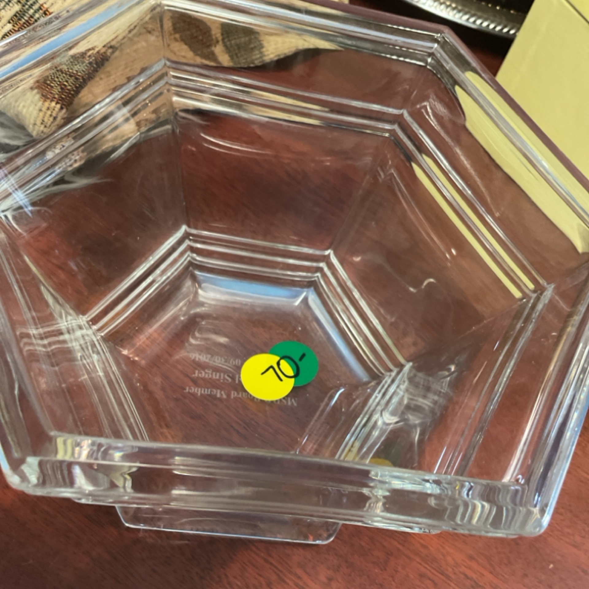 Crystal Hexagon Bowl