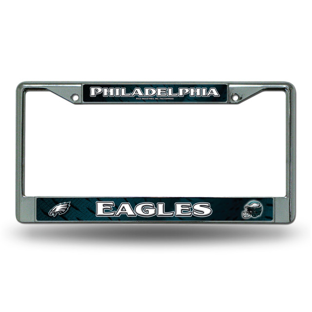 Philadelphia Eagles Printed Chrome License Plate Frame