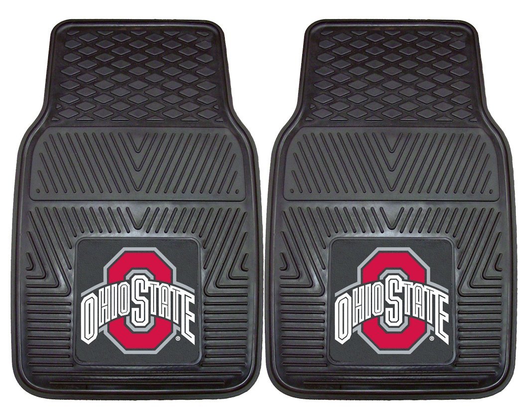 Ohio State Buckeyes Heavy Duty 2-Piece Vinyl Car Mats