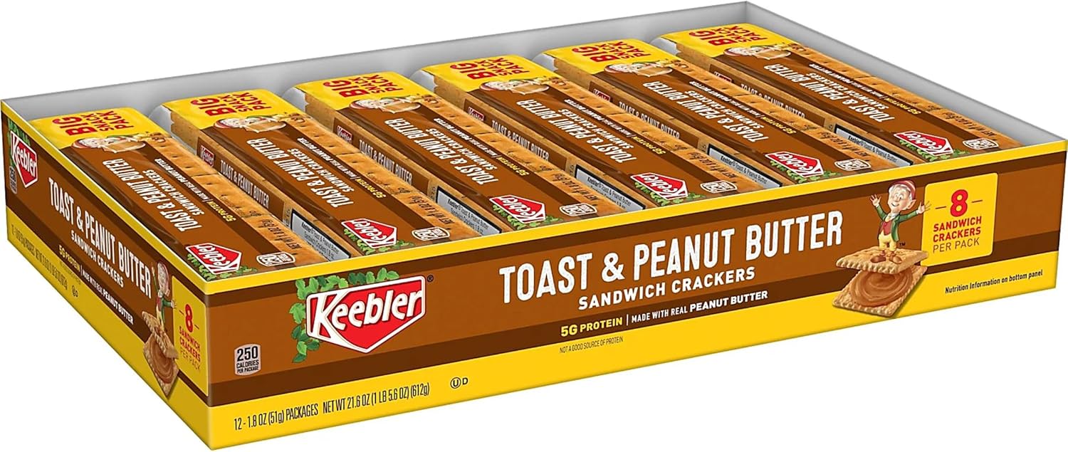Keebler Toast & Peanut Butter Sandwich Cracker 12 ct