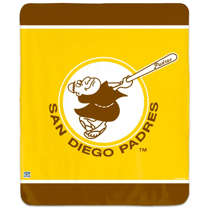 San Diego Padres Cooperstown Collection Winning Image Blanket 50x60"