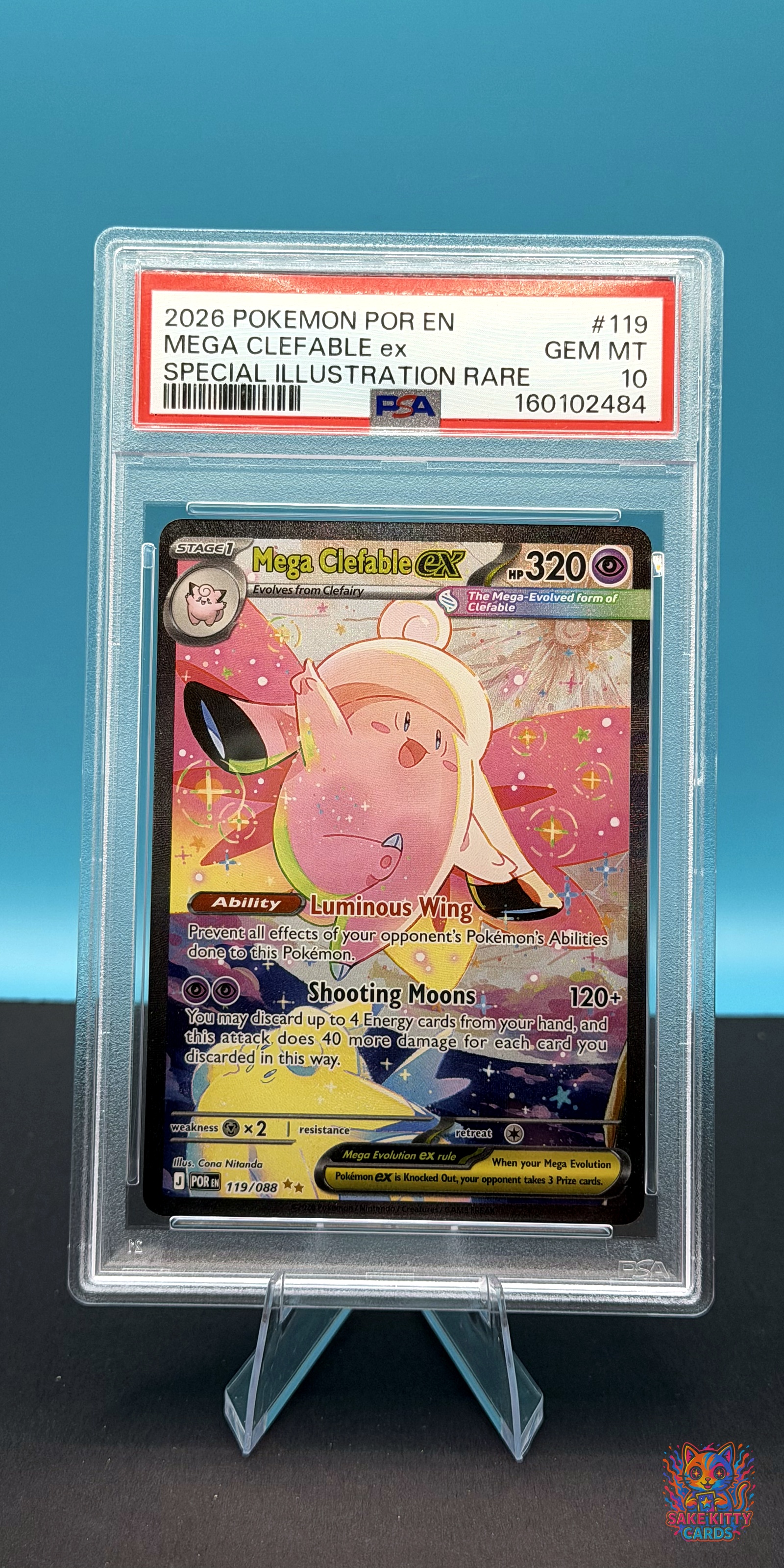 PSA 10 2026 ME02: Phantasmal Flames Mega Clefable ex #119/088