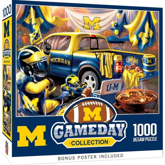 Michigan Wolverines 1000 Piece Gameday Design Puzzle
