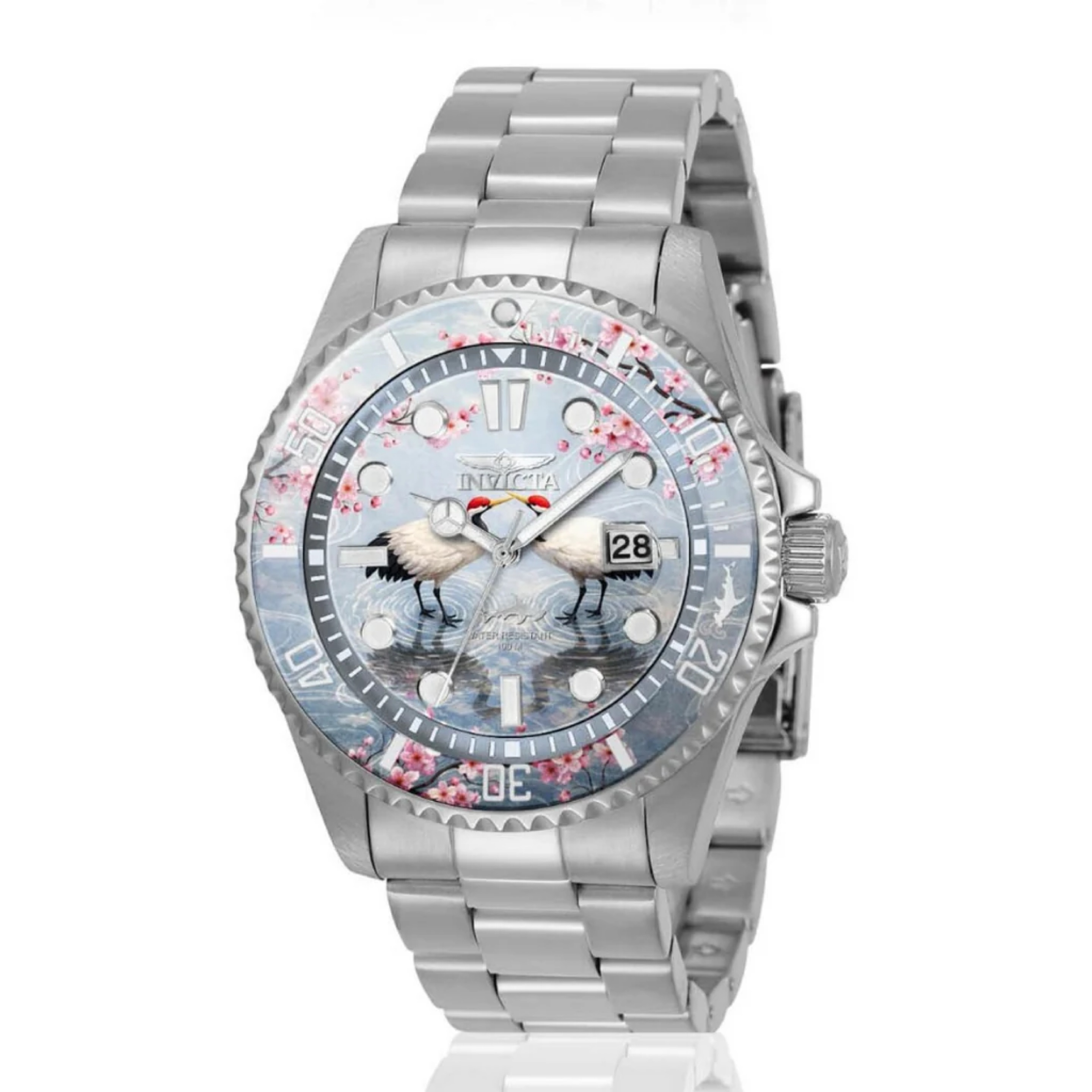 Invicta Pro Diver Visions from Above Watch (Birds)  - 43mm, Steel W/ Impact Case