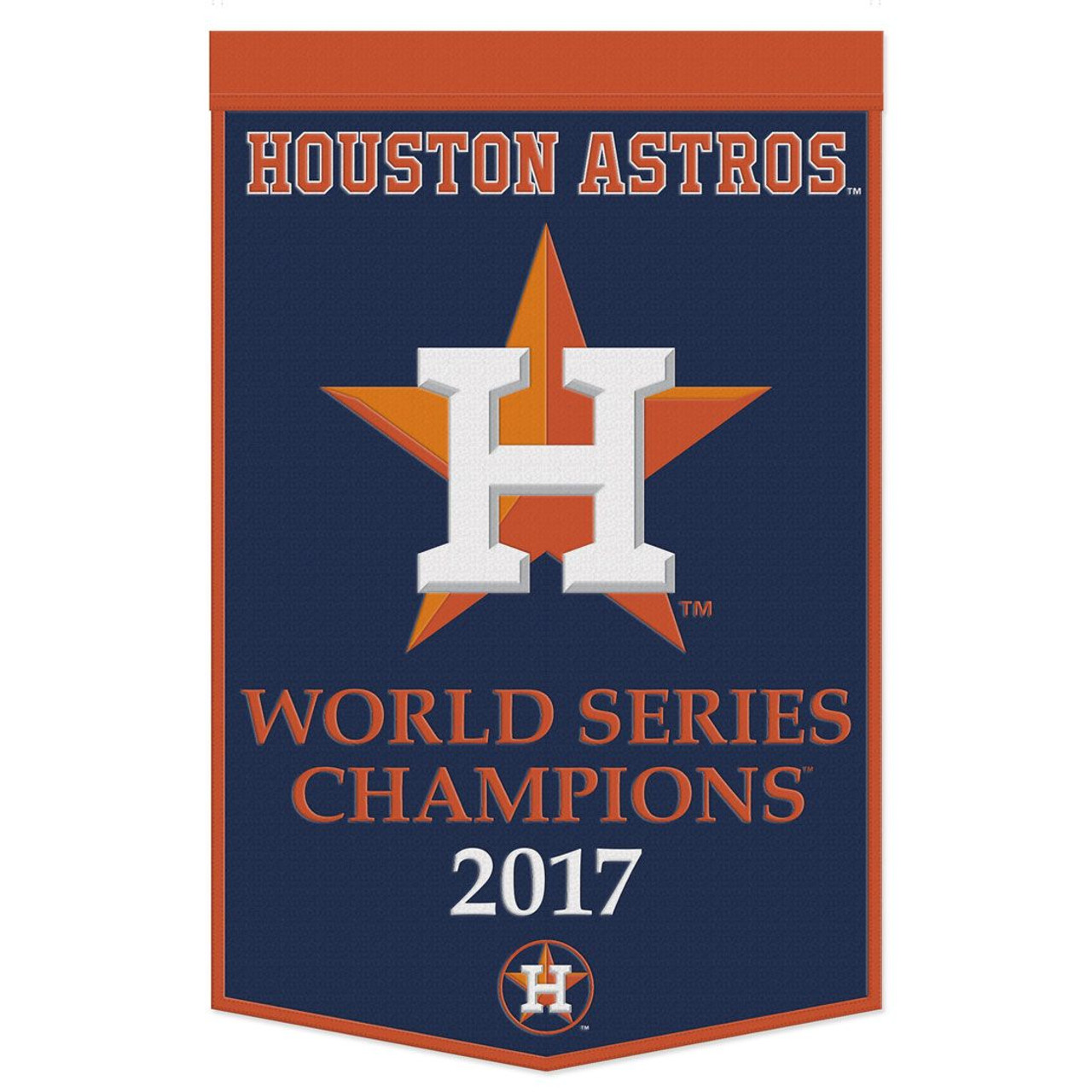 Houston Astros Wool Dynasty Championship Banner 24x38"