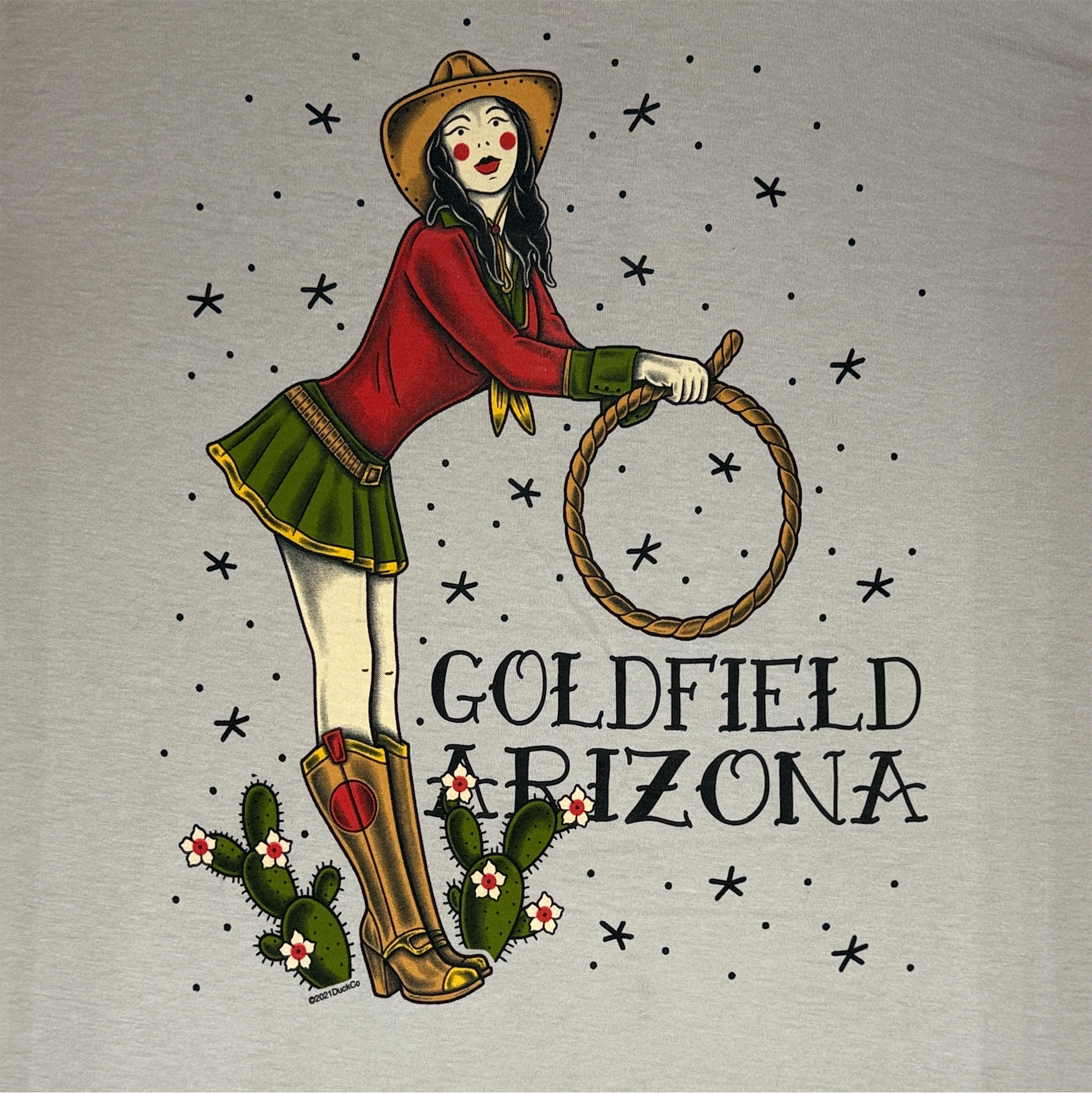 Cowgirl Tattoo Long Sleeve T