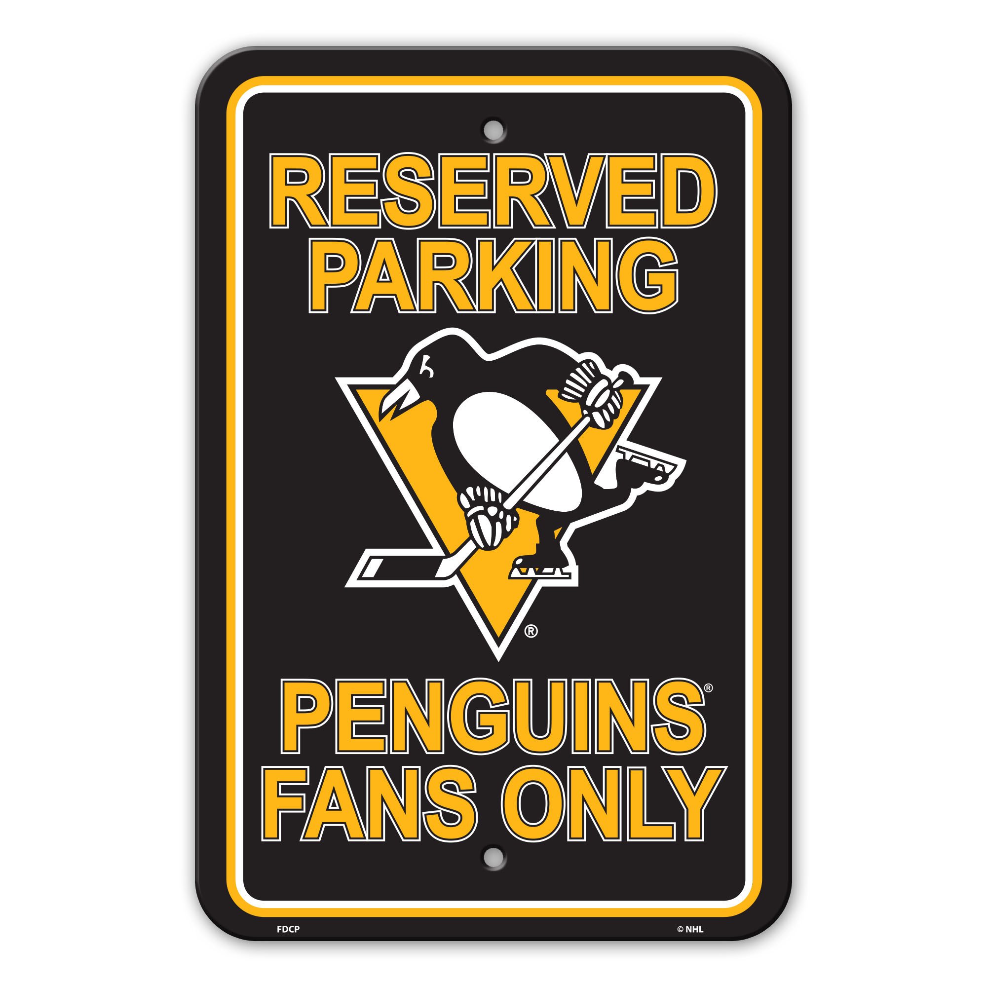 Pittsburgh Penguins Sign Reserved Parking Sign 12x18"