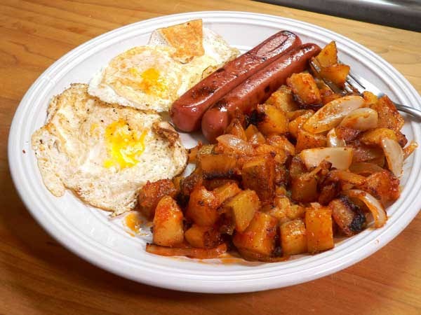 Sausage, 2 Eggs & Home Fries (Platter)
