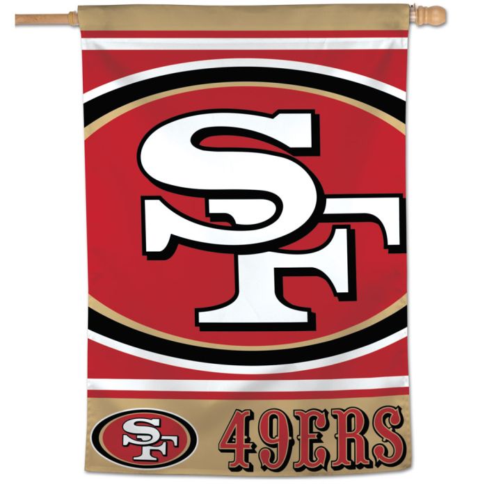 San Francisco 49ers Mega Logo Vertical House Flag 28x40"