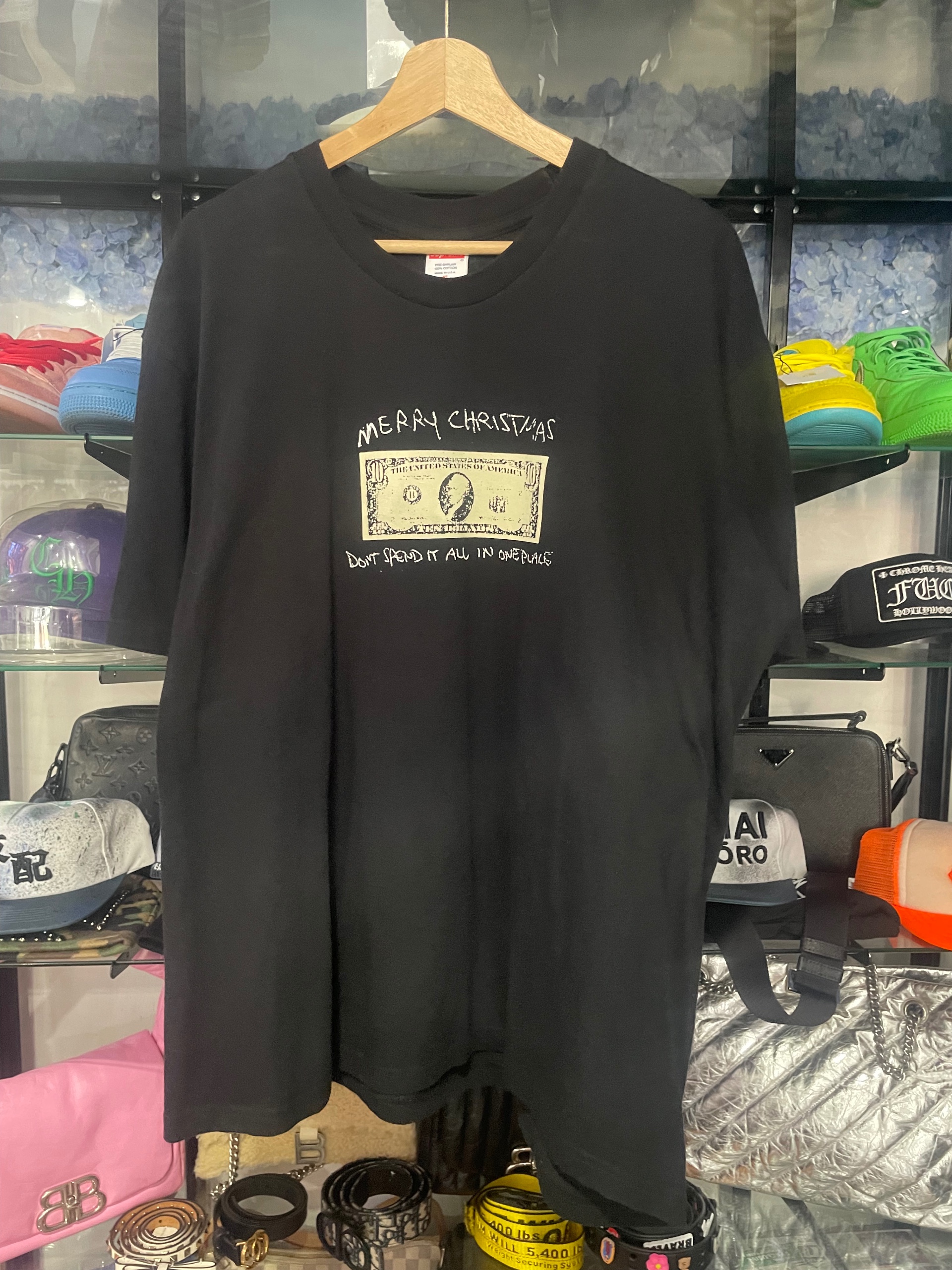 Supreme black t-shirt Milford graves size XL (used)