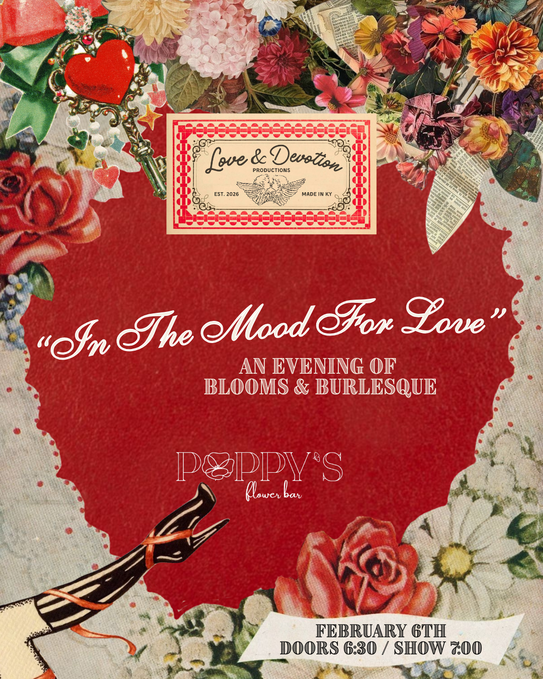 "In the Mood for Love" An Evening of Flowers and Burlesque