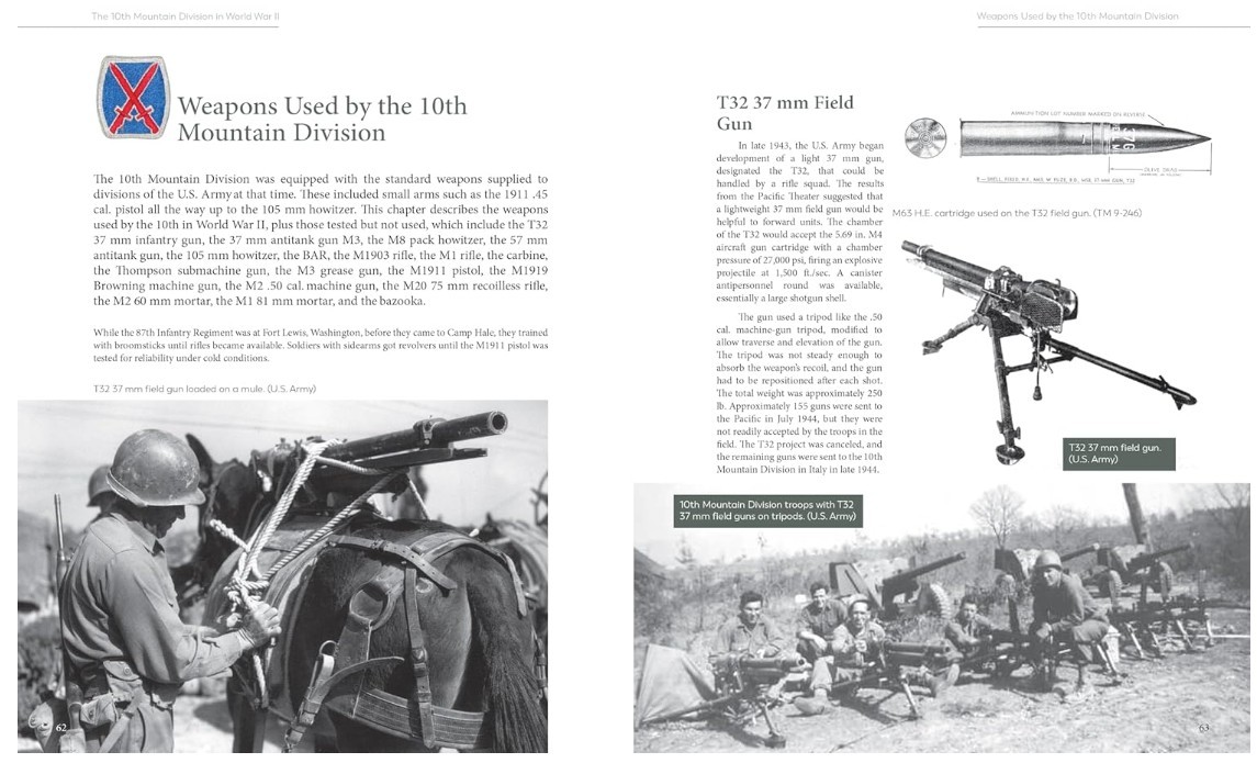 The 10th Mountain Division in World War II: Equipment and Vehicles