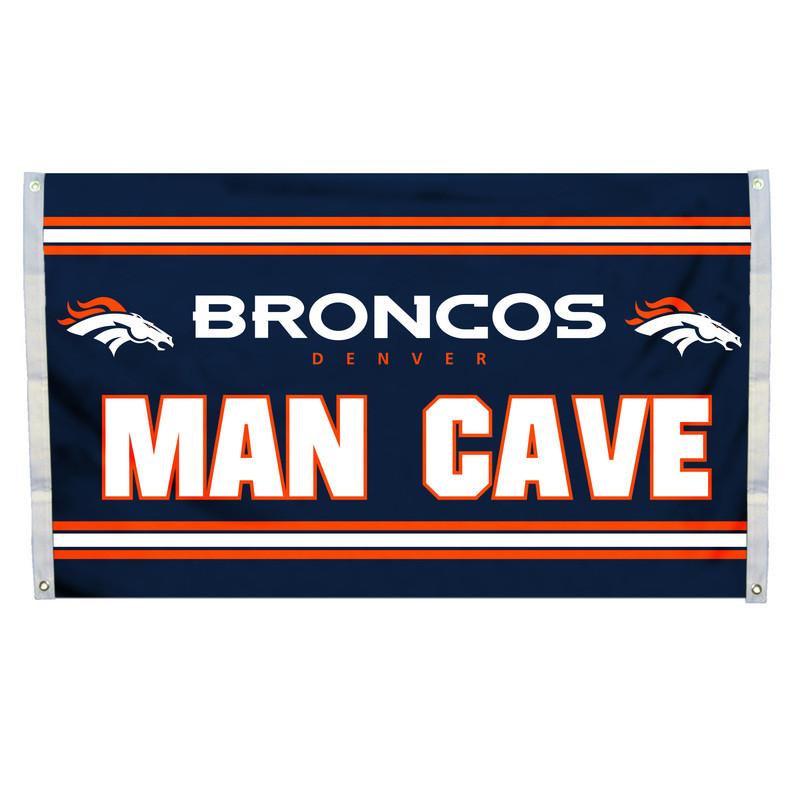 Denver Broncos Man Cave Flag 3x5'