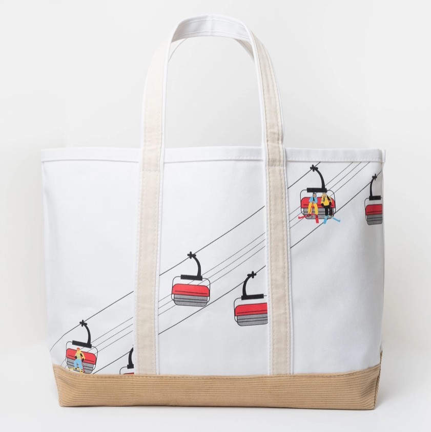 Chairlift Tote Bag by Crab & Cleek