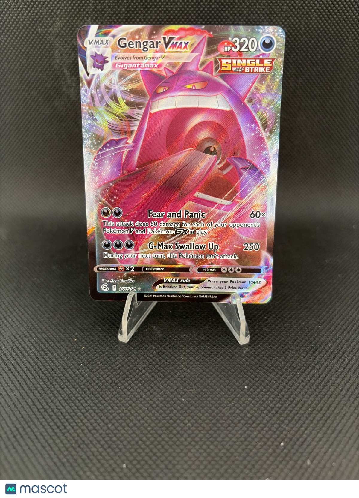 2021 Fusion Strike Gengar VMAX 157/264