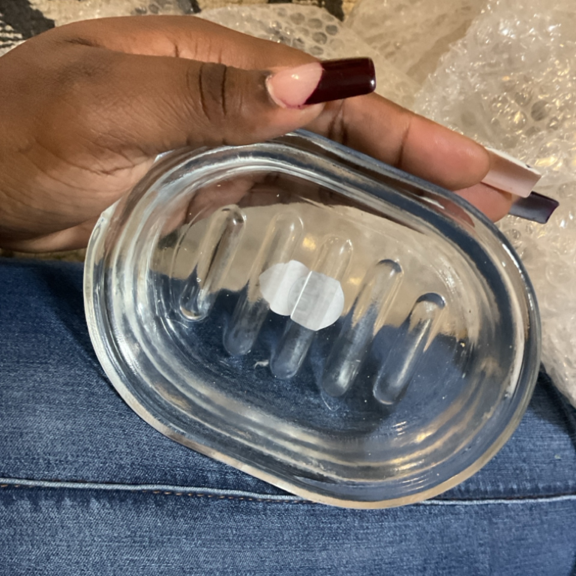 Glass Soap Holder