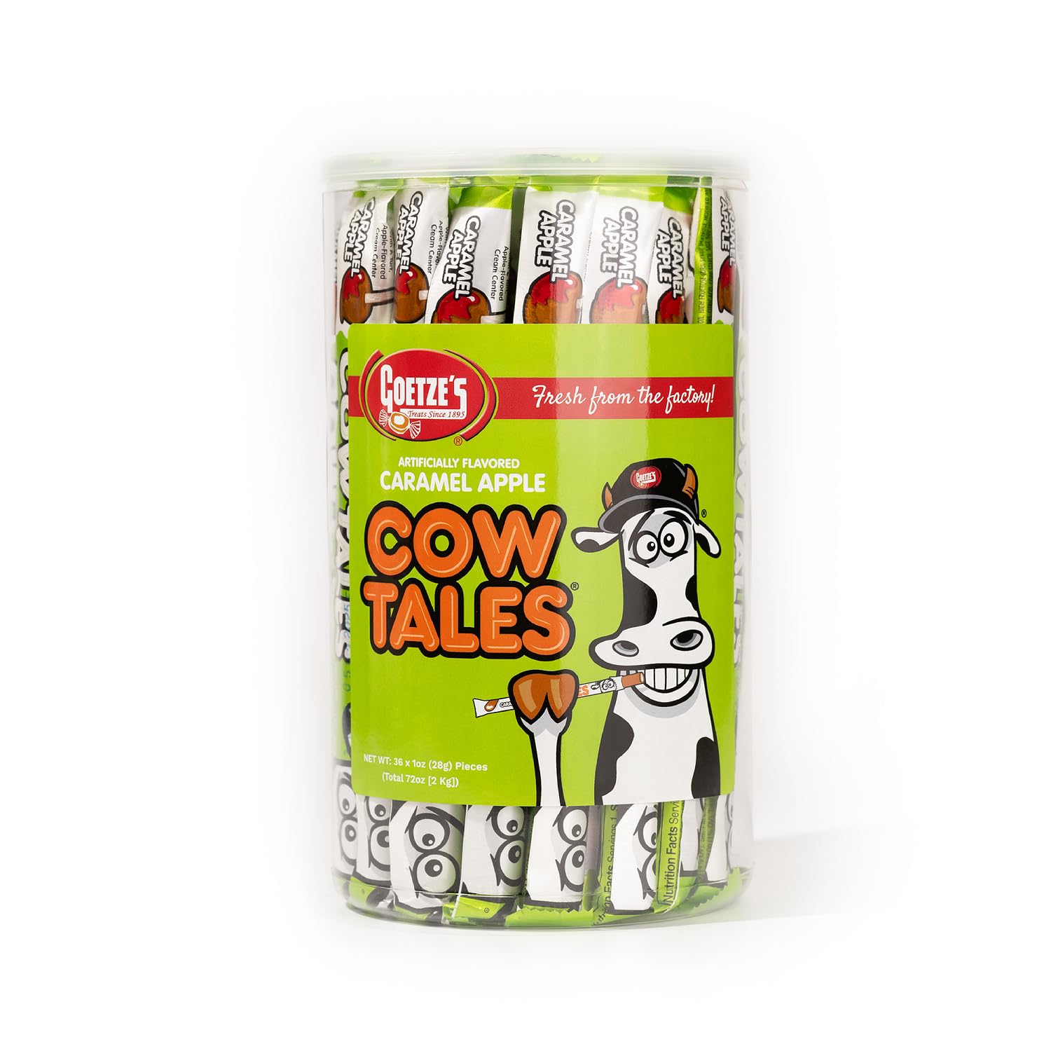 Goetze's Caramel Cow Tales Apple 36 Count 1 Ounce
