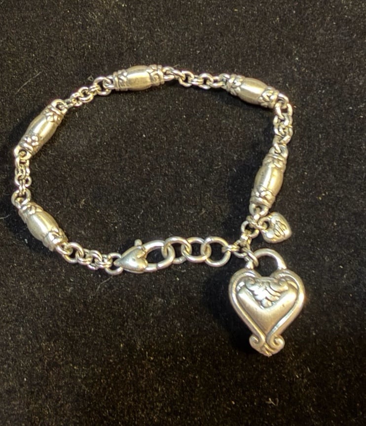 Brighton HEART DROP DANGLE Bracelet