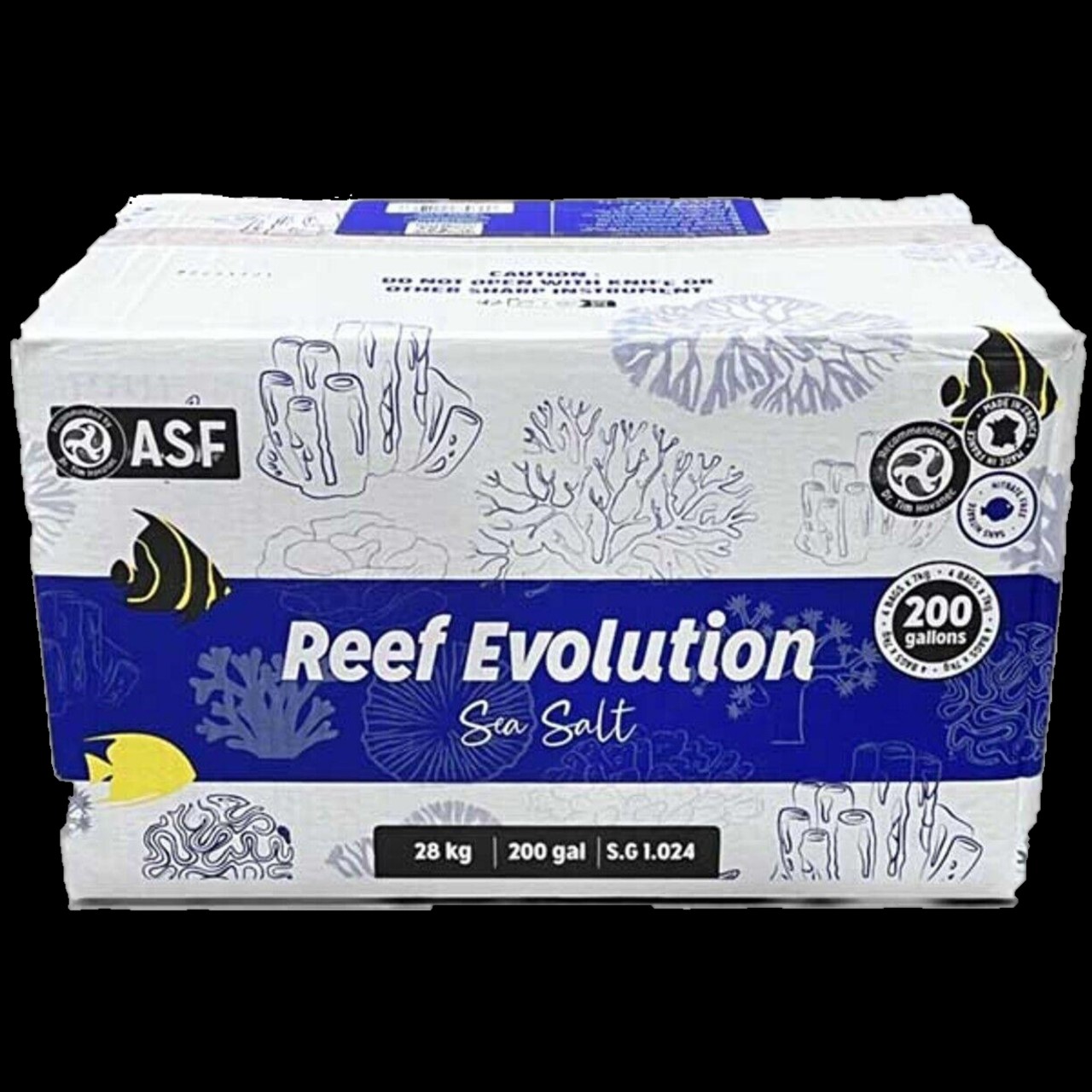 Reef Evolution Sea Salt ASF Aquarium Elements Bio Reef Tanks 4 Bags 200 Gallon