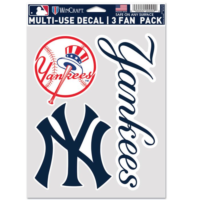 New York Yankees Fan Pack Decals 3pack