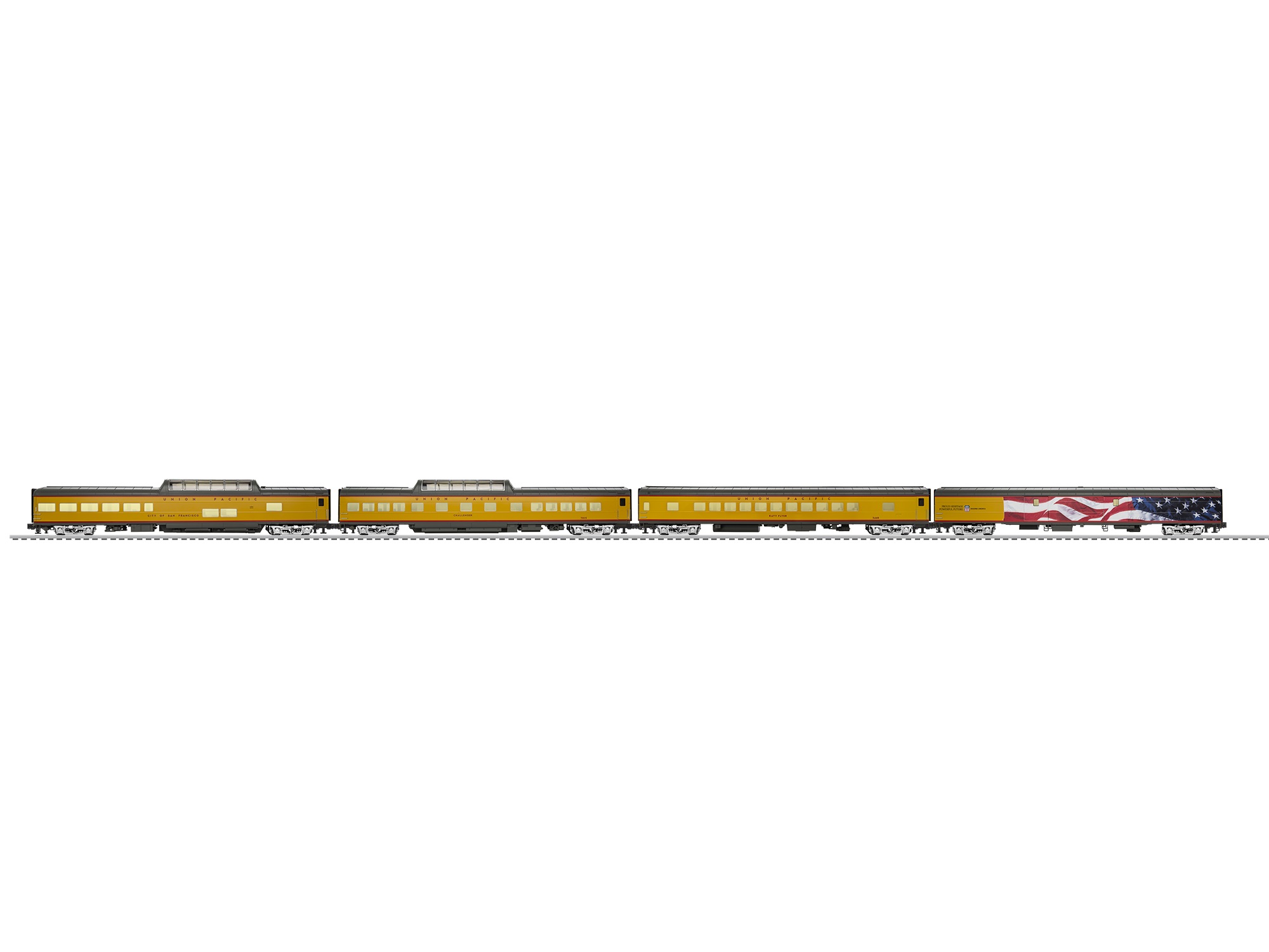 Union Pacific 21" 4 Pack 2327270 O Scale
