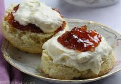 Scone with Cream and Jam