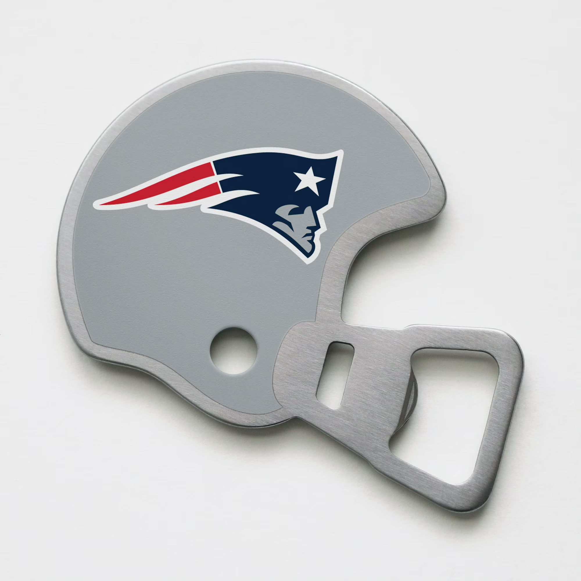 New England Patriots Magnetic Stainless Steel Helmet Bottle Opener