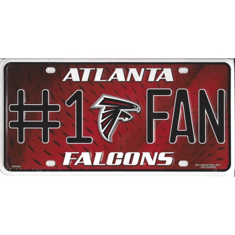Atlanta Falcons #1 Fan License Plate