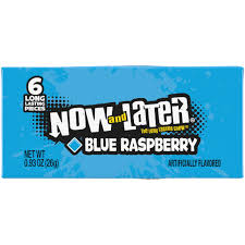 Now And Later Blue Raspberry 24 Count 0.93 Ounce Bars