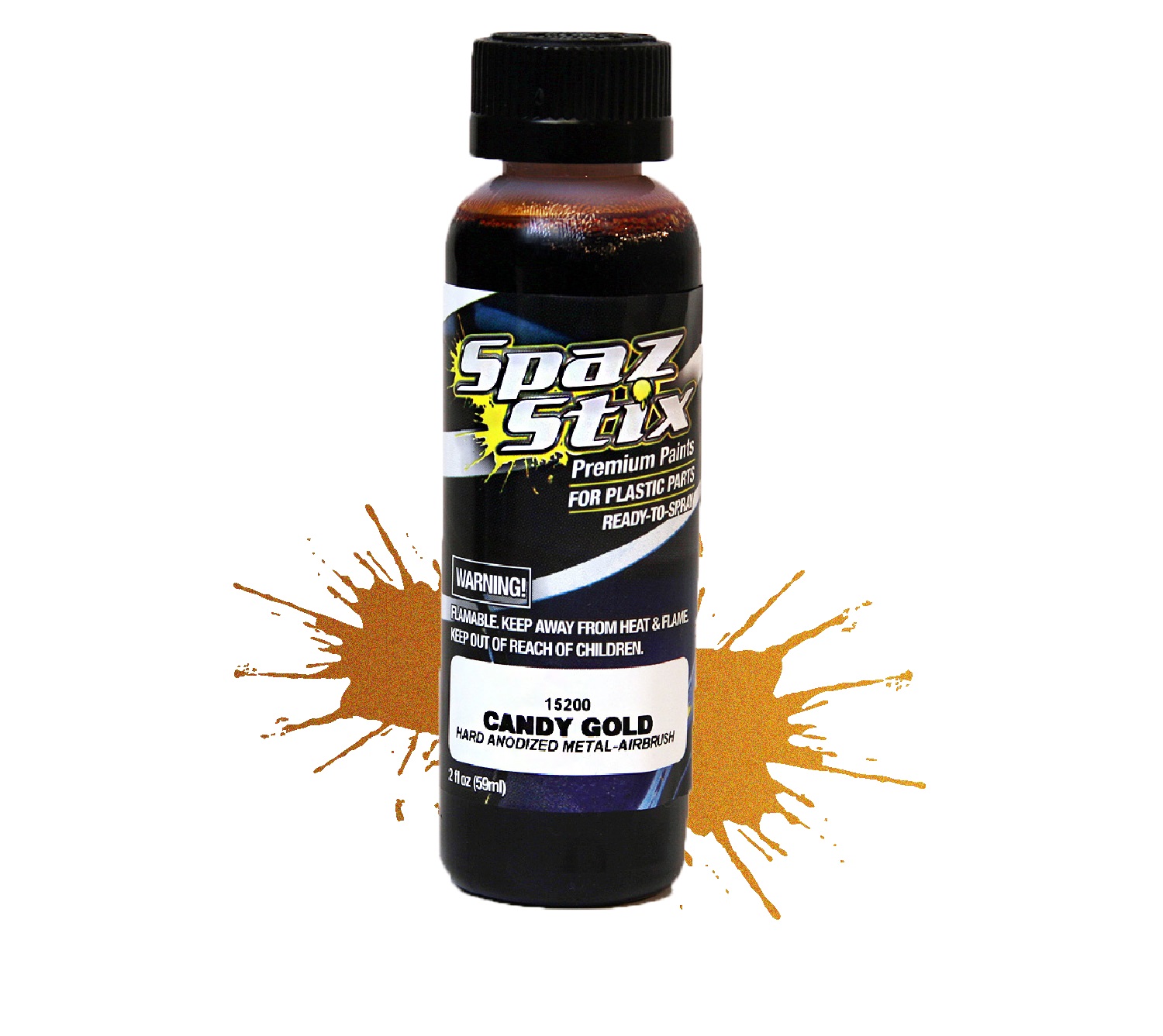 Candy Gold Hard Anodized Metal Airbrush 2oz 15200