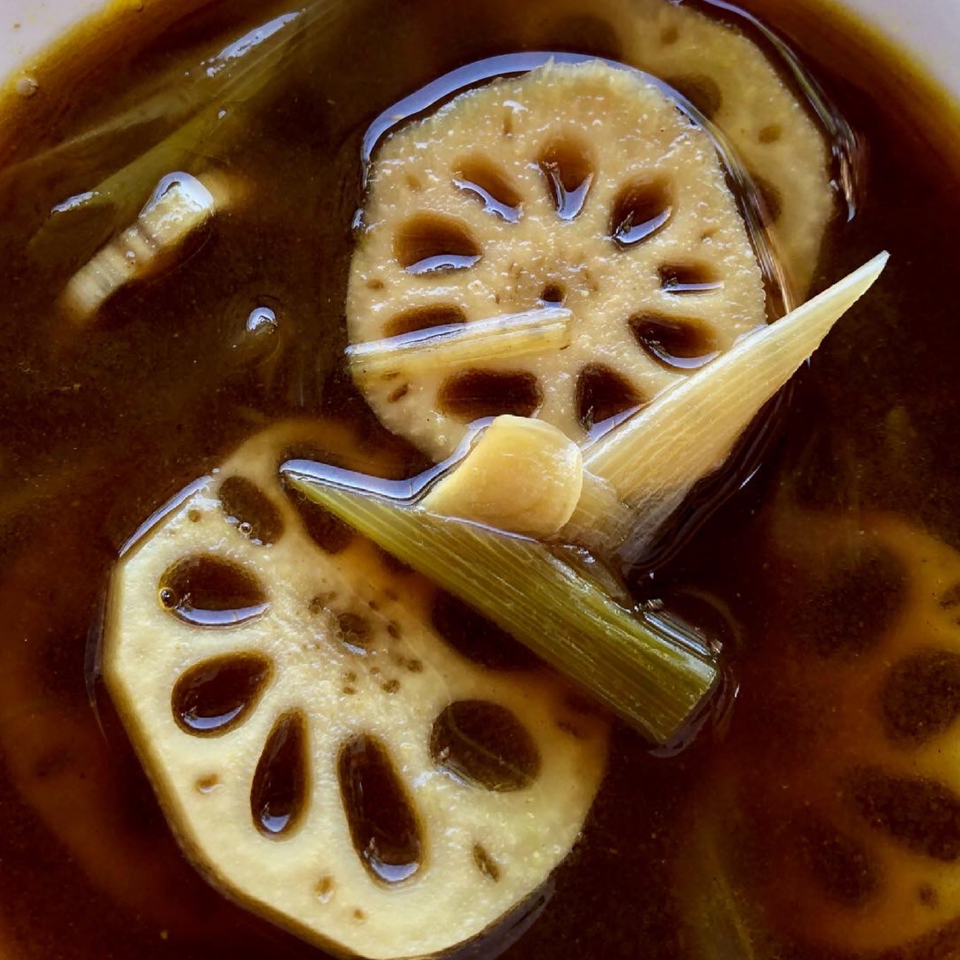 Soup of the Week/ Lotus Root Curry Soup with Green Onion