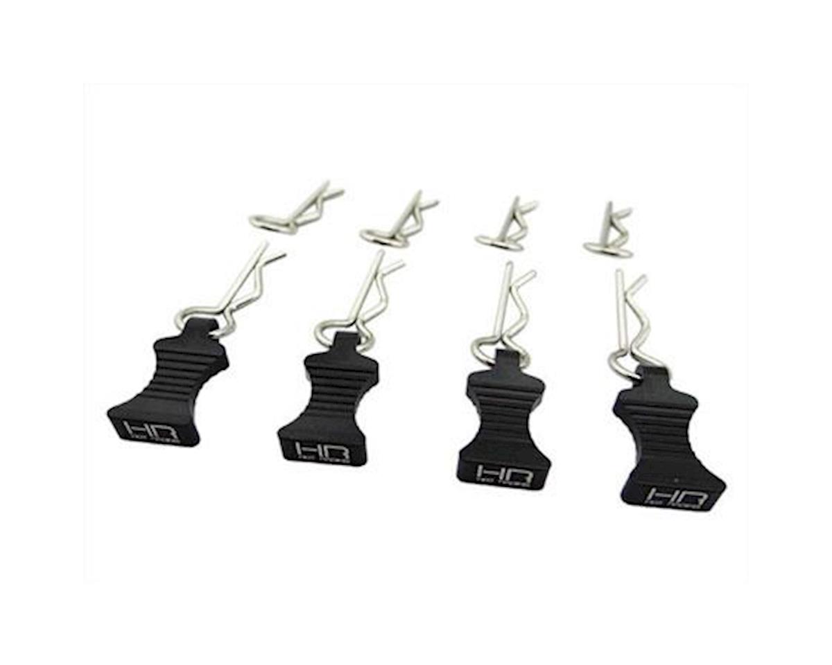 1/10 Black Aluminum Ez Pulls 4 Body Clips