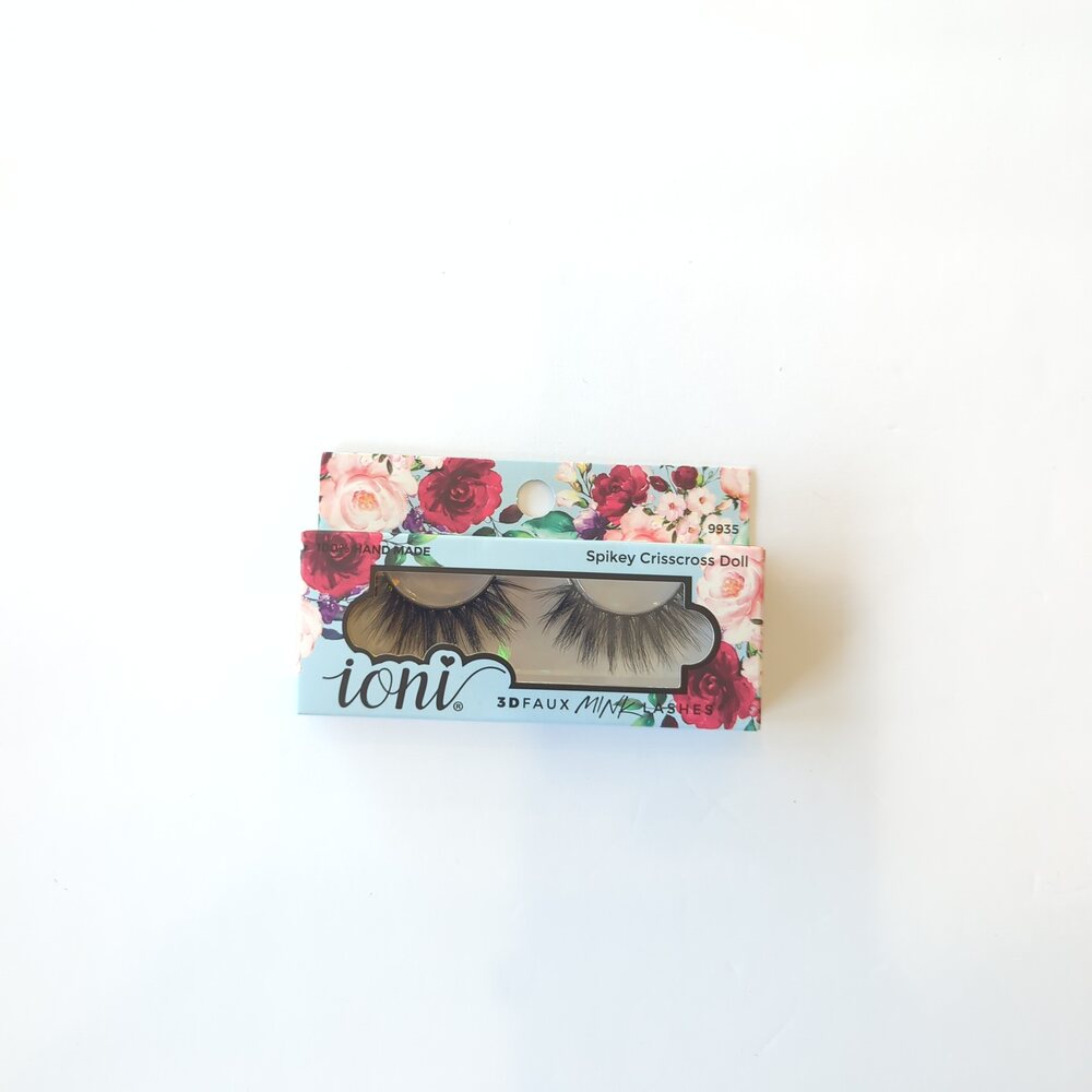ioni 3D Faux Mink Lashes - Spikey Crisscross Doll