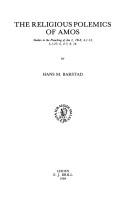Cover of The Religious Polemics of Amos: Studies in the Preaching of Amos (Vetus Testamentum, Supplement, No 34)
