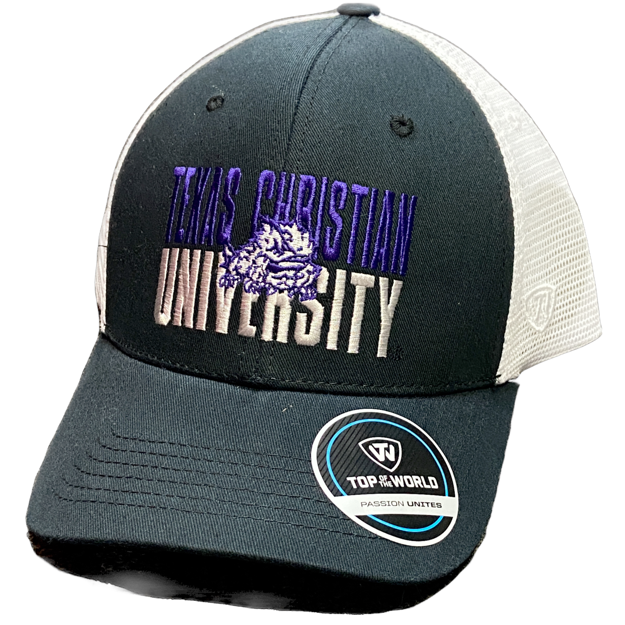TCU Horned Frogs Top of the World Trucker Snapback Hat
