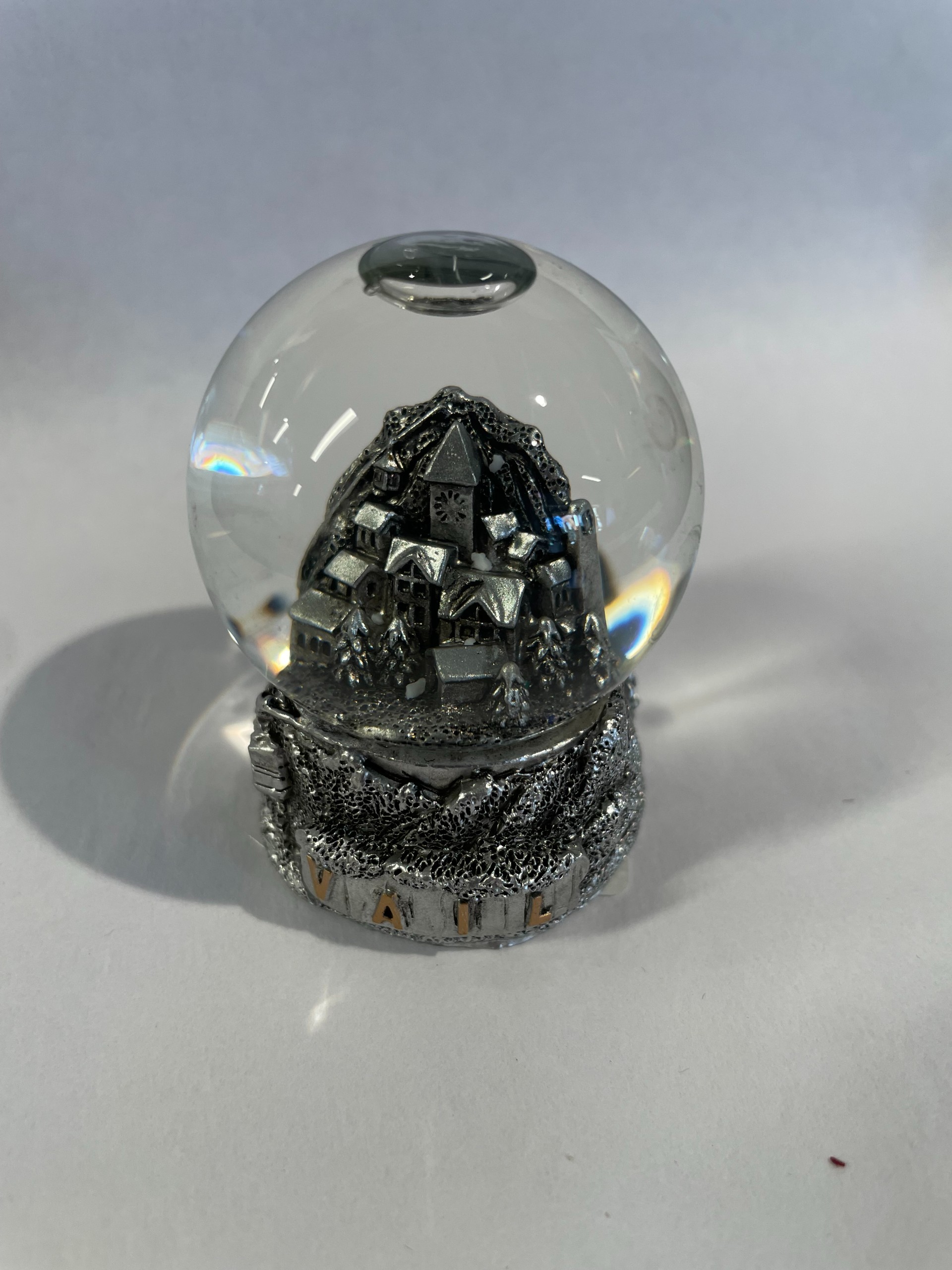 Silver Mini Vail Snowglobe