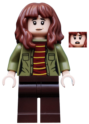 st002 Joyce Byers - Sand Green Jacket, Dark Brown Legs