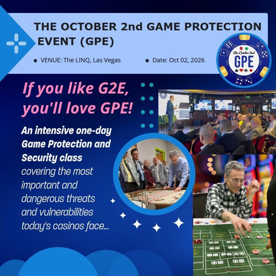 THE OCTOBER 2nd GAME PROTECTION EVENT (GPE)  | EARLY BIRD REGISTRATION
