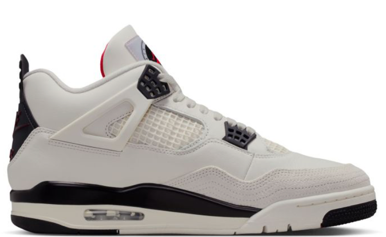 NEW Air Jordan 4 Retro Flight Club Men's Shoes (Sail/University Red/Black) Size 9.5 (new)