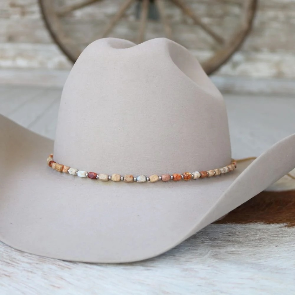 Willow - Chunky Brown Jasper Stone Hat Band - Levi