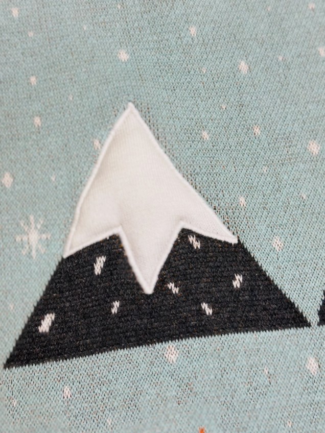 Fox & Bear Organic Knit Baby Blanket