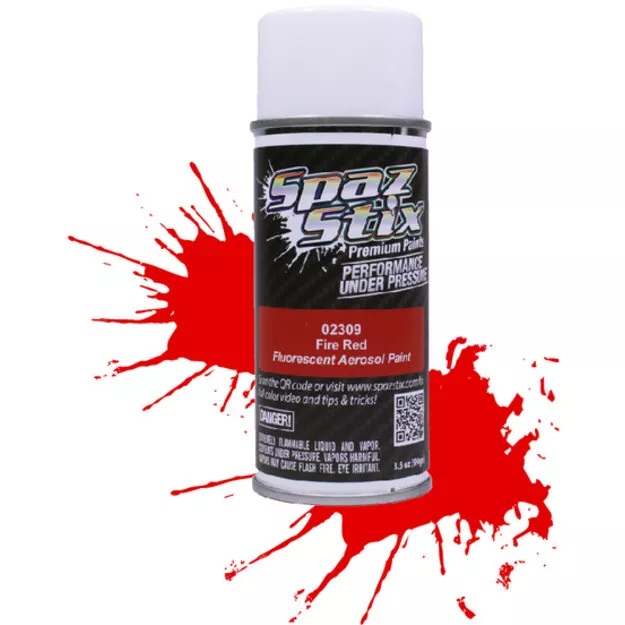 Fire Red Fluorescent Aerosol Paint 3.5oz 02309